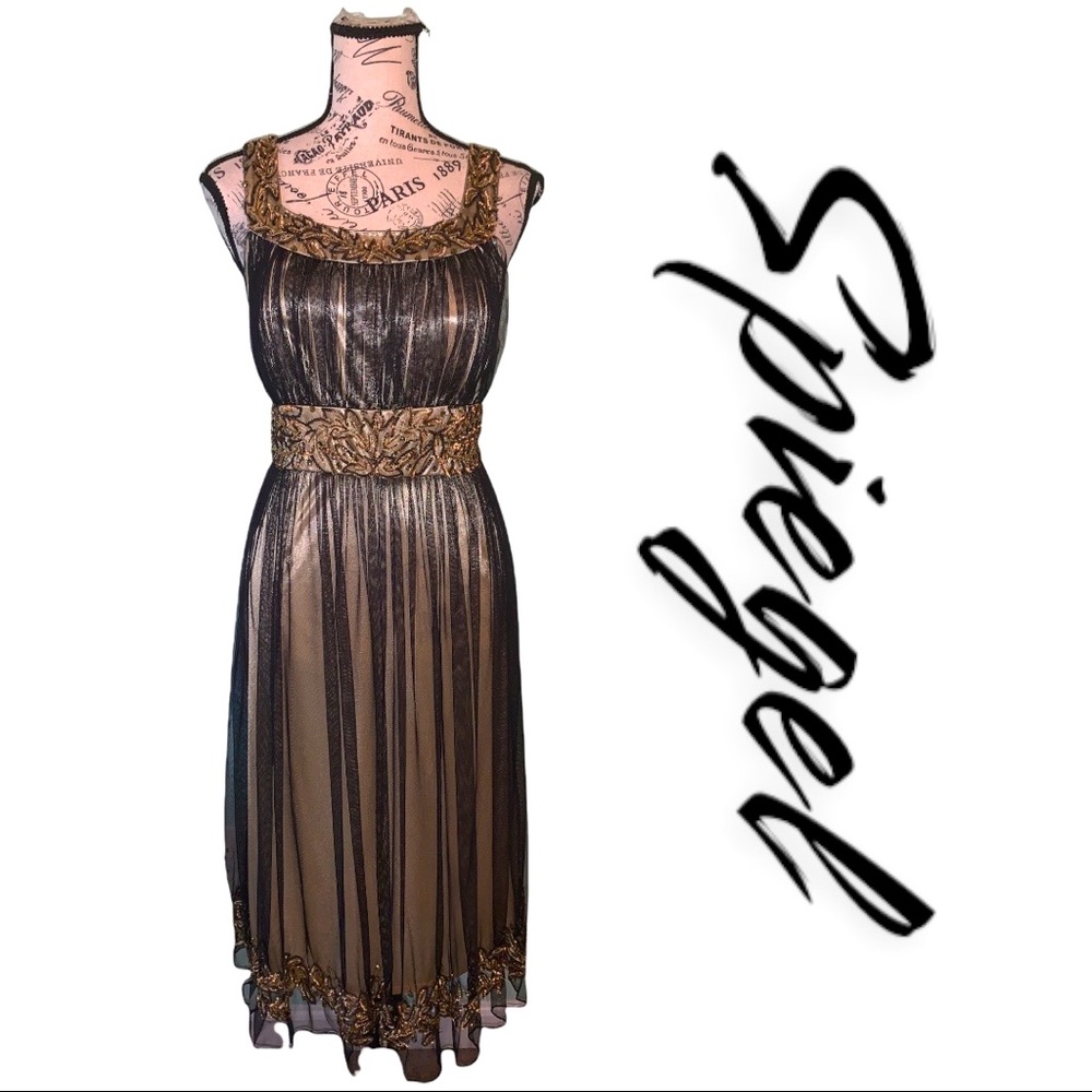 Spiegel Black And Bronze Ladies Dress Size 12